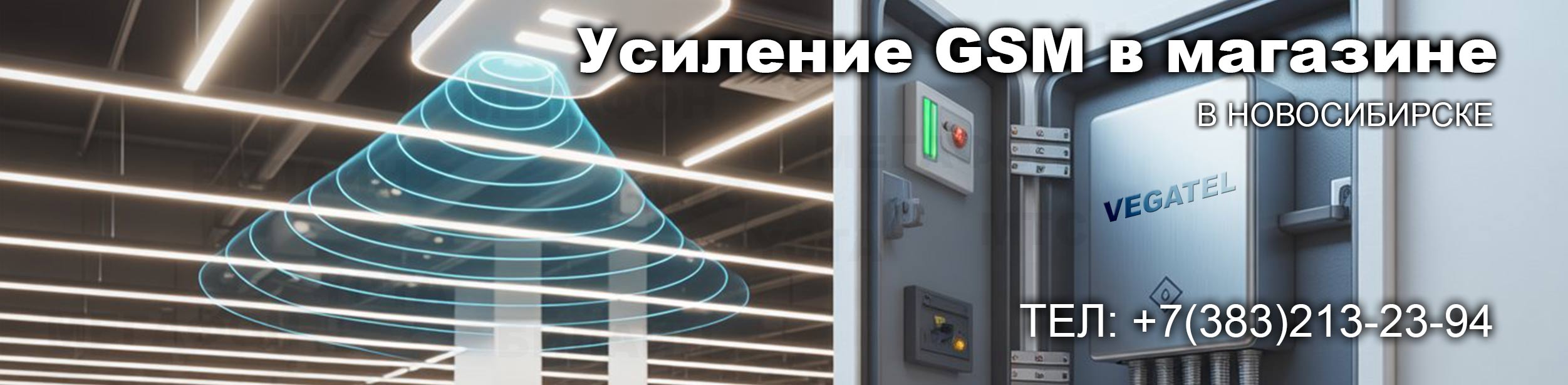 Усиление GSM в офисе магазине в Новосибирске