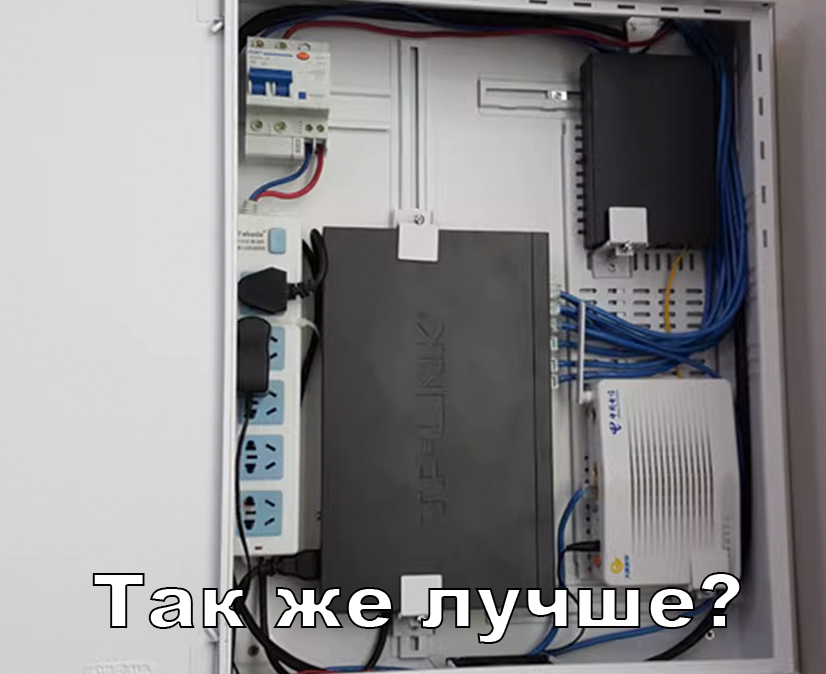 Монтаж видеонаблюдения в щите