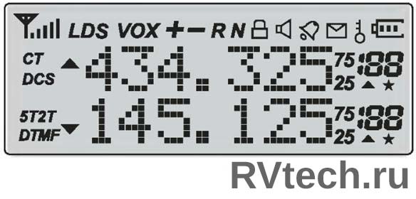 Инструкция по эксплуатации на русском языке Baofeng UV-5R жидко-кристаллический дисплей