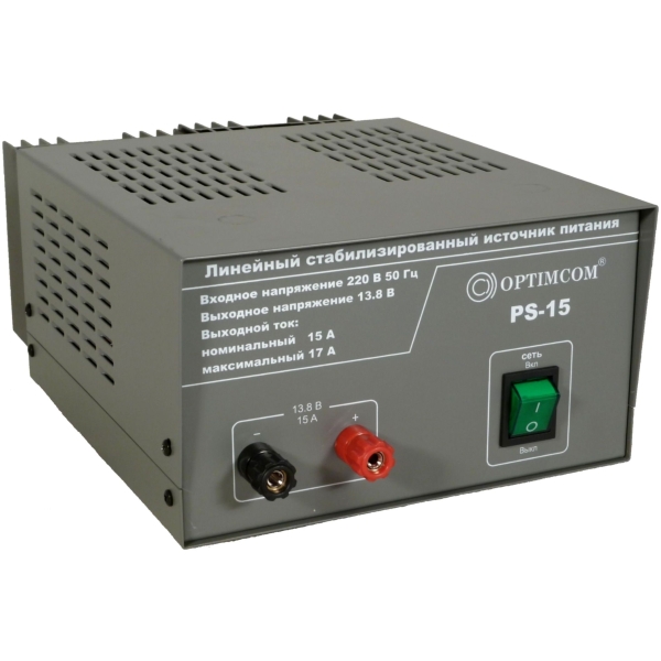 Блок питания Optim PS-15 (13,8 В, 15 А) для радиостанций — Новосибирск