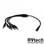 Кабель DC-5P Разветвитель питания на 5 камер, Купить Кабель DC-5P Разветвитель питания на 5 камер в магазине РадиоВидео.рф, Комплектующие