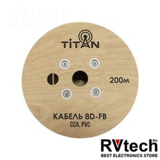 Кабель VEGATEL 8D-FB (Titan, черный), Купить Кабель VEGATEL 8D-FB (Titan, черный) в магазине РадиоВидео.рф, Кабель коаксиальный и фидерный