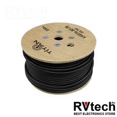 Кабель VEGATEL 8D-FB (Titan, черный), Купить Кабель VEGATEL 8D-FB (Titan, черный) в магазине РадиоВидео.рф, Кабель коаксиальный и фидерный