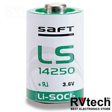 SAFT LS14250, Купить SAFT LS14250 в магазине РадиоВидео.рф, Литиевые элементы SAFT