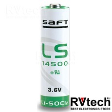 SAFT LS14500, Купить SAFT LS14500 в магазине РадиоВидео.рф, Литиевые элементы SAFT