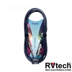 Bespeco IROMSBK Кабель готовый акустический cannon male XLRMX    mm jack TRS SS кабель, Купить Bespeco IROMSBK Кабель готовый акустический cannon male XLRMX    mm jack TRS SS кабель в магазине РадиоВидео.рф, Акустические кабели