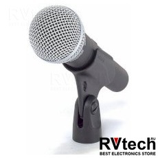 Shure SM58S Динамический кардиоидный вокальный микрофон (с выключателем), Купить Shure SM58S Динамический кардиоидный вокальный микрофон (с выключателем) в магазине РадиоВидео.рф, Вокальные и универсальные микрофоны