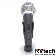 Shure SM58S Динамический кардиоидный вокальный микрофон (с выключателем), Купить Shure SM58S Динамический кардиоидный вокальный микрофон (с выключателем) в магазине РадиоВидео.рф, Вокальные и универсальные микрофоны