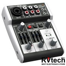 Behringer 302USB Аналоговый микшер, Купить Behringer 302USB Аналоговый микшер в магазине РадиоВидео.рф, Микшерные пульты аналоговые