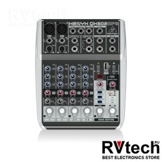 Behringer QX602MP3 Пульт микшерный универсальный малошумящий, 6 каналов, встроенный MP3-плеер, Купить Behringer QX602MP3 Пульт микшерный универсальный малошумящий, 6 каналов, встроенный MP3-плеер в магазине РадиоВидео.рф, Микшерные пульты аналоговые