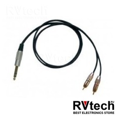 Bespeco RCZ300 Кабель готовый инструментальный, серия "EAGLE", JACK stereo - 2 x RCA, 3м, Купить Bespeco RCZ300 Кабель готовый инструментальный, серия "EAGLE", JACK stereo - 2 x RCA, 3м в магазине РадиоВидео.рф, Инструментальные кабели