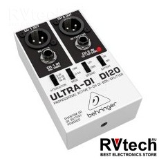 Behringer DI20 Директ-бокс, Купить Behringer DI20 Директ-бокс в магазине РадиоВидео.рф, Директ-боксы