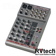 Phonic AM 85 Микшерный пульт 6-канальный, Купить Phonic AM 85 Микшерный пульт 6-канальный в магазине РадиоВидео.рф, Микшерные пульты аналоговые