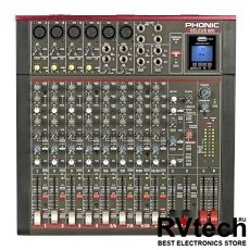 Phonic CELEUS 600 Микшерный пульт 12-канальный, USB плеер/рекордер, USB аудиоинтерфейс, Bluetooth, Купить Phonic CELEUS 600 Микшерный пульт 12-канальный, USB плеер/рекордер, USB аудиоинтерфейс, Bluetooth в магазине РадиоВидео.рф, Микшерные пульты аналоговые