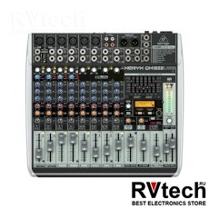 Behringer QX1222USB Аналоговый микшер, Купить Behringer QX1222USB Аналоговый микшер в магазине РадиоВидео.рф, Микшерные пульты аналоговые