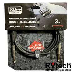Xline Cables RINST JACK-JACK 03 Кабель инструментальный, Купить Xline Cables RINST JACK-JACK 03 Кабель инструментальный в магазине РадиоВидео.рф, Инструментальные кабели
