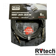 Xline Cables RINST JACK-JACK 06 Кабель инструментальный, Купить Xline Cables RINST JACK-JACK 06 Кабель инструментальный в магазине РадиоВидео.рф, Инструментальные кабели