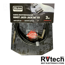 Xline Cables RINST JACK-JACK 90° 03 Кабель инструментальный, Купить Xline Cables RINST JACK-JACK 90° 03 Кабель инструментальный в магазине РадиоВидео.рф, Инструментальные кабели