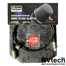 Xline Cables RMIC XLRM-XLRF 01 Кабель микрофонный, Купить Xline Cables RMIC XLRM-XLRF 01 Кабель микрофонный в магазине РадиоВидео.рф, Микрофонные кабели