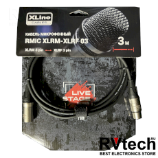 Xline Cables RMIC XLRM-XLRF 03 Кабель микрофонный, Купить Xline Cables RMIC XLRM-XLRF 03 Кабель микрофонный в магазине РадиоВидео.рф, Микрофонные кабели
