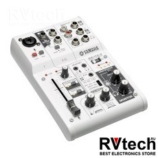 Yamaha AG03 Многоцелевой 3-канальный микшер с USB-аудиоинтерфейсом, Купить Yamaha AG03 Многоцелевой 3-канальный микшер с USB-аудиоинтерфейсом в магазине РадиоВидео.рф, Микшерные пульты аналоговые