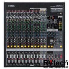 Yamaha MGP16X Аналоговый микшерный пульт с процессором эффектов, Купить Yamaha MGP16X Аналоговый микшерный пульт с процессором эффектов в магазине РадиоВидео.рф, Микшерные пульты аналоговые