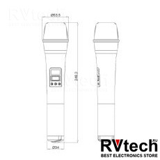 JTS MH936K Передатчик ручной, Купить JTS MH936K Передатчик ручной в магазине РадиоВидео.рф, Ручные передатчики