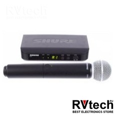 Shure BLX24E/SM58 M17 Радиосистема вокальная с капсюлем динамического микрофона SM58, Купить Shure BLX24E/SM58 M17 Радиосистема вокальная с капсюлем динамического микрофона SM58 в магазине РадиоВидео.рф, Радиосистемы