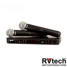 Shure BLX288E/SM58 M17 Двухканальная радиосистема с двумя ручными передатчиками SM58, Купить Shure BLX288E/SM58 M17 Двухканальная радиосистема с двумя ручными передатчиками SM58 в магазине РадиоВидео.рф, Радиосистемы
