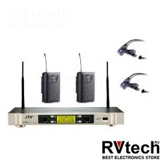 JTS US-902D/PT-920B x2/CX-504 x2 Радиосистема c 2-мя поясными передатчиками и 2-мя петличными микрофонами, Купить JTS US-902D/PT-920B x2/CX-504 x2 Радиосистема c 2-мя поясными передатчиками и 2-мя петличными микрофонами в магазине РадиоВидео.рф, Радиосистемы