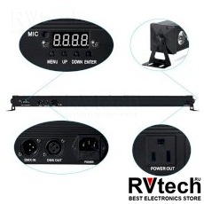 XLine Light LED BAR 2404 Светодиодная RGBW панель, Купить XLine Light LED BAR 2404 Светодиодная RGBW панель в магазине РадиоВидео.рф, Панели