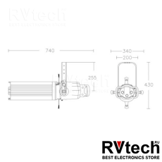 XLine Light D PROFILE LIGHT 15°-30° ZOOM (BLK) Профильный ламповый прожектор, Купить XLine Light D PROFILE LIGHT 15°-30° ZOOM (BLK) Профильный ламповый прожектор в магазине РадиоВидео.рф, Прожекторы LED
