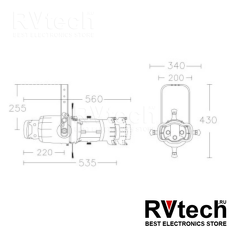 XLine Light D PROFILE LIGHT 19° (BLK) Профильный ламповый прожектор, Купить XLine Light D PROFILE LIGHT 19° (BLK) Профильный ламповый прожектор в магазине РадиоВидео.рф, Прожекторы LED