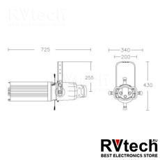 XLine Light D PROFILE LIGHT 25°-50° ZOOM (BLK) Профильный ламповый прожектор, Купить XLine Light D PROFILE LIGHT 25°-50° ZOOM (BLK) Профильный ламповый прожектор в магазине РадиоВидео.рф, Прожекторы LED
