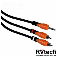 Bespeco SLYMSR300 Кабель готовый серии "SILOS", JACK stereo 3,5mm - 2 x RCA male, длина 3 м, Купить Bespeco SLYMSR300 Кабель готовый серии "SILOS", JACK stereo 3,5mm - 2 x RCA male, длина 3 м в магазине РадиоВидео.рф, Cпециальные кабели