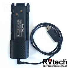 Кабель Baofeng для зарядки аккумулятора UV-5R, UV-82 3800mAh, Купить Кабель Baofeng для зарядки аккумулятора UV-5R, UV-82 3800mAh в магазине РадиоВидео.рф, Зарядное устройство Baofeng