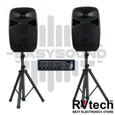 Активные колонки EASYSOUND SIREN SET 2EQ комплект Подключи-Играй, Купить Активные колонки EASYSOUND SIREN SET 2EQ комплект Подключи-Играй в магазине РадиоВидео.рф, Акустические системы