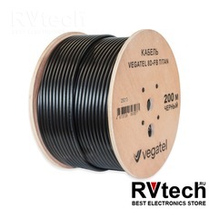 Коаксиальный кабель VEGATEL 8D-FB Titan PVC/CCA, чёрный, бухта 200 м, в Новосибирске, Купить Коаксиальный кабель VEGATEL 8D-FB Titan PVC/CCA, чёрный, бухта 200 м, в Новосибирске в магазине РадиоВидео.рф, Vegatel
