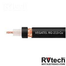 Коаксиальный кабель VEGATEL RG-213 Cu, ГОСТ, PVC, чёрный, Купить Коаксиальный кабель VEGATEL RG-213 Cu, ГОСТ, PVC, чёрный в магазине РадиоВидео.рф, Коаксиальный кабель Vegatel