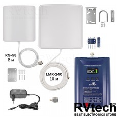 Комплект усиления GSM/3G/4G Titan-900/2100 PRO (LED) — репитер с антеннами, Купить Комплект усиления GSM/3G/4G Titan-900/2100 PRO (LED) — репитер с антеннами в магазине РадиоВидео.рф, Комплект усиления GSM Vegatel