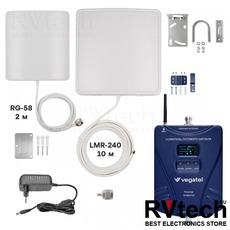 Комплект усиления GSM/3G/4G VEGATEL TN-900/2100 — репитер с антеннами, Купить Комплект усиления GSM/3G/4G VEGATEL TN-900/2100 — репитер с антеннами в магазине РадиоВидео.рф, Комплект усиления GSM Vegatel