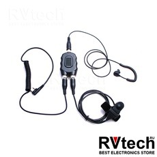 Гарнитура Kenwood LVA-333106-KPD с вибромикрофоном, Купить Гарнитура Kenwood LVA-333106-KPD с вибромикрофоном в магазине РадиоВидео.рф, Гарнитура Kenwood