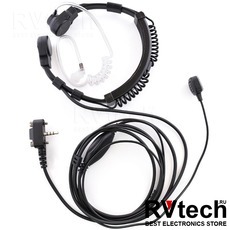 Ларингофон TurboSky TV-5 кнопка PTT на липучке, разъем Vertex, Купить Ларингофон TurboSky TV-5 кнопка PTT на липучке, разъем Vertex в магазине РадиоВидео.рф, Гарнитура Turbosky