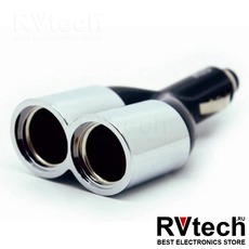 Разветвитель прикуривателя 12/24V (на 2 выхода) AVS CS203, Купить Разветвитель прикуривателя 12/24V (на 2 выхода) AVS CS203 в магазине РадиоВидео.рф, Разветвители, удлинители