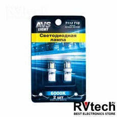 T10 T113 /белый/ (W2.1x9.5D) 11SMD 2835 12V W5, блистер. 2 шт., Купить T10 T113 /белый/ (W2.1x9.5D) 11SMD 2835 12V W5, блистер. 2 шт. в магазине РадиоВидео.рф, Светодиодная лампа