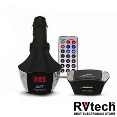 MP3 плеер + FM трансмиттер с дисплеем и пультом AVS F-507, Купить MP3 плеер + FM трансмиттер с дисплеем и пультом AVS F-507 в магазине РадиоВидео.рф, Автоэлектроника