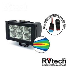 Светодиодная фара "OFF-Road" AVS SL-1506 (18W) серия "Basic Twin", Купить Светодиодная фара "OFF-Road" AVS SL-1506 (18W) серия "Basic Twin" в магазине РадиоВидео.рф, Светотехника