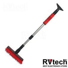 Щётка-скребок телескопическая (64-92 см) AVS SB-6315 (скребок, водосгон, мягкая ручка), Купить Щётка-скребок телескопическая (64-92 см) AVS SB-6315 (скребок, водосгон, мягкая ручка) в магазине РадиоВидео.рф, Уход за автомобилем