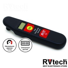 Манометр автомобильный для шин AVS EL-609, Купить Манометр автомобильный для шин AVS EL-609 в магазине РадиоВидео.рф, Компрессоры и манометры