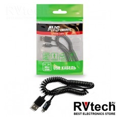 Кабель AVS mini USB (2м, витой) MN-32, Купить Кабель AVS mini USB (2м, витой) MN-32 в магазине РадиоВидео.рф, Автоэлектроника